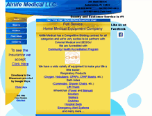 Tablet Screenshot of airlifemedical.com